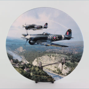 Royal Doulton - Heroes Over Home Territory - Typhoon Over Clifton Suspension Bridge (no.7)