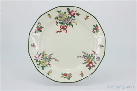 Royal Doulton - Old Leeds Spray - 7 1/4" Side Plate - Decorative ceramic plate with floral patterns on a white background