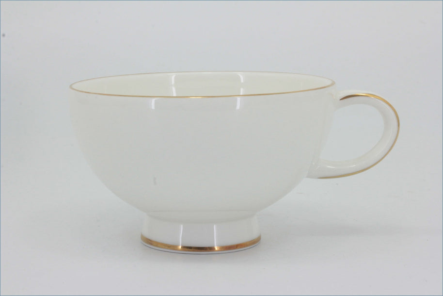 Royal Doulton - Symmetry Gold - Teacup - White teacup with gold trim on a white background