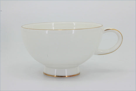 Royal Doulton - Symmetry Gold - Teacup - White teacup with gold trim on a white background