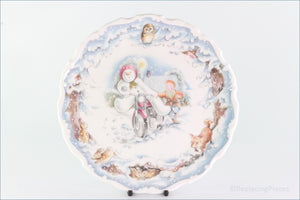 Royal Doulton - The Snowman Gift Collection - Plate 'Snowmans Motorbike Ride'