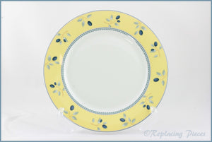 Royal Doulton - Blueberry (Yellow Rim) - Dinner Plate