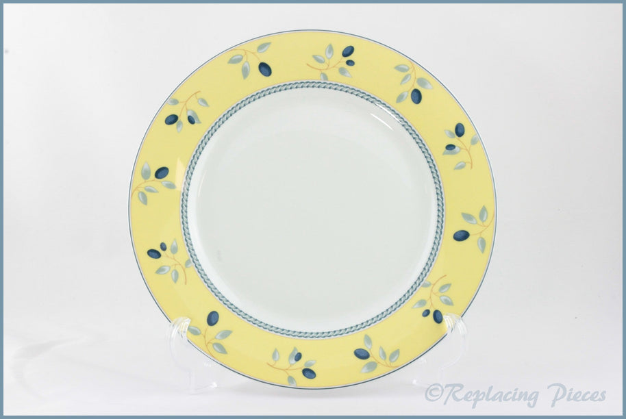 Royal Doulton - Blueberry (Yellow Rim) - Dinner Plate