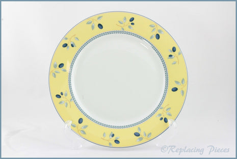 Royal Doulton - Blueberry (Yellow Rim) - Dinner Plate