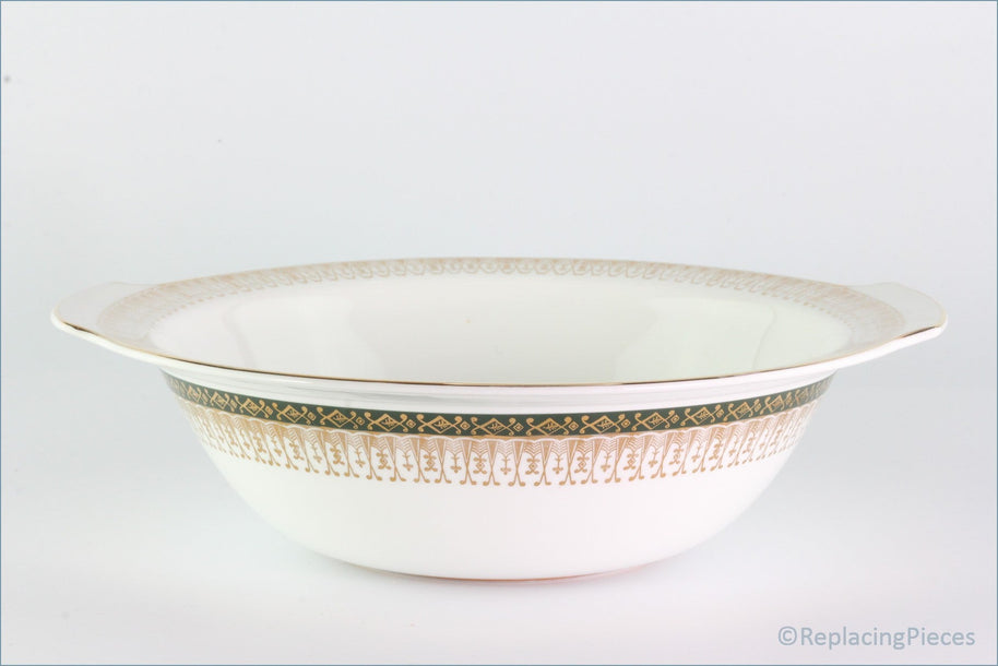 Royal Grafton - Majestic Green - Lidded Vegetable Dish - Base Only (Pattern On Side)