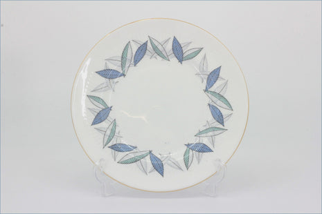 Royal Standard - Trend - 6 1/4" Side Plate - Decorative plate with leaf pattern on a white background