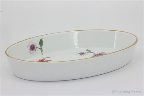 Royal Worcester - Astley (Gold Edge) - 10 1/2" Oval Roaster (Shape 30 Size 4)