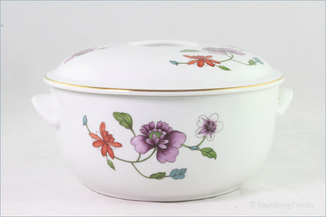 Royal Worcester - Astley (Gold Edge) - 4 Pint Round Casserole (Shape 23 Size 7 1/2)