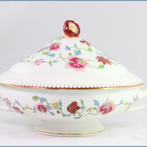 Royal Worcester - Astley (Dr Walls Period) - Lidded Vegetable Dish