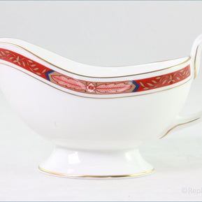 Royal Worcester - Beaufort Red - Gravy Boat