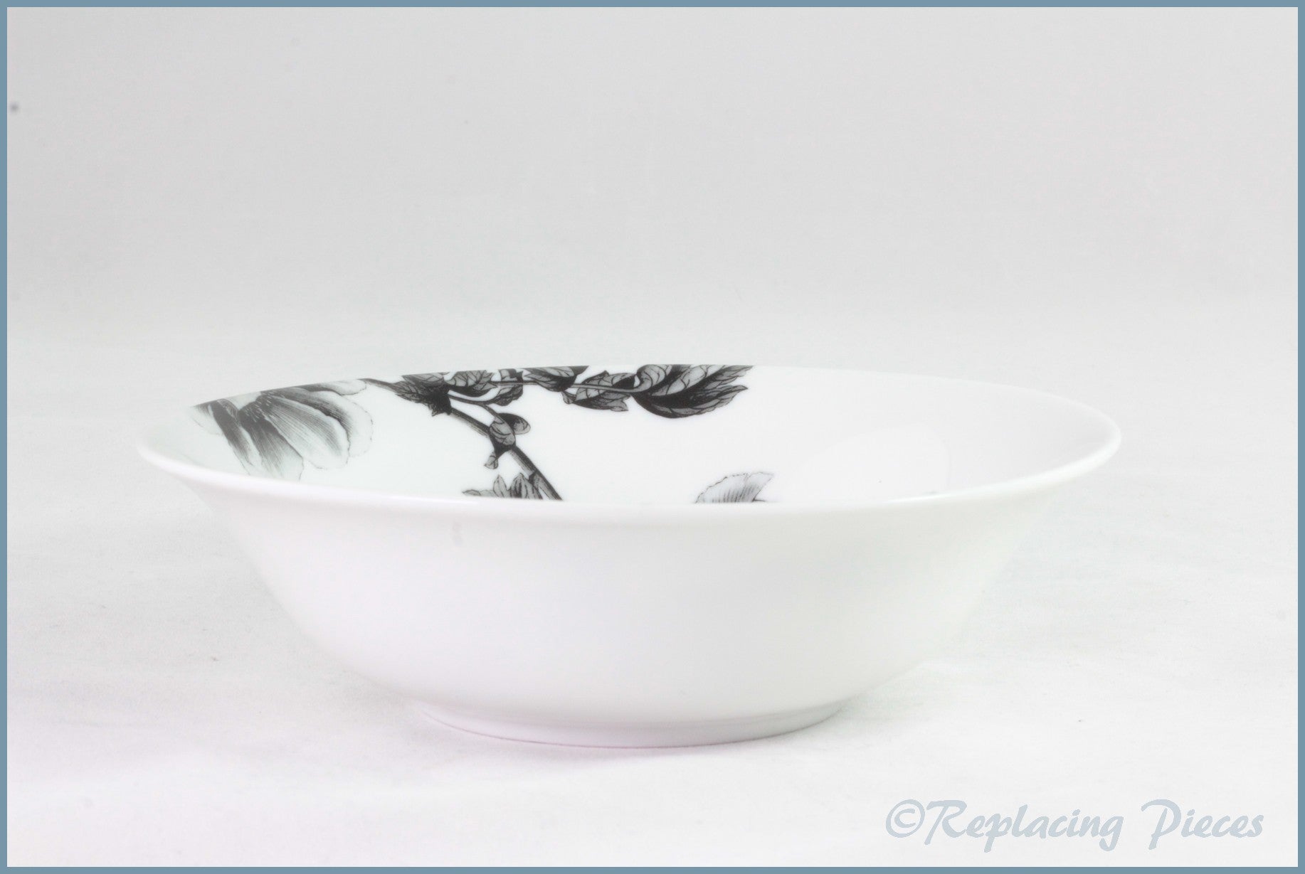 Royal Worcester - Black Peony - Cereal Bowl