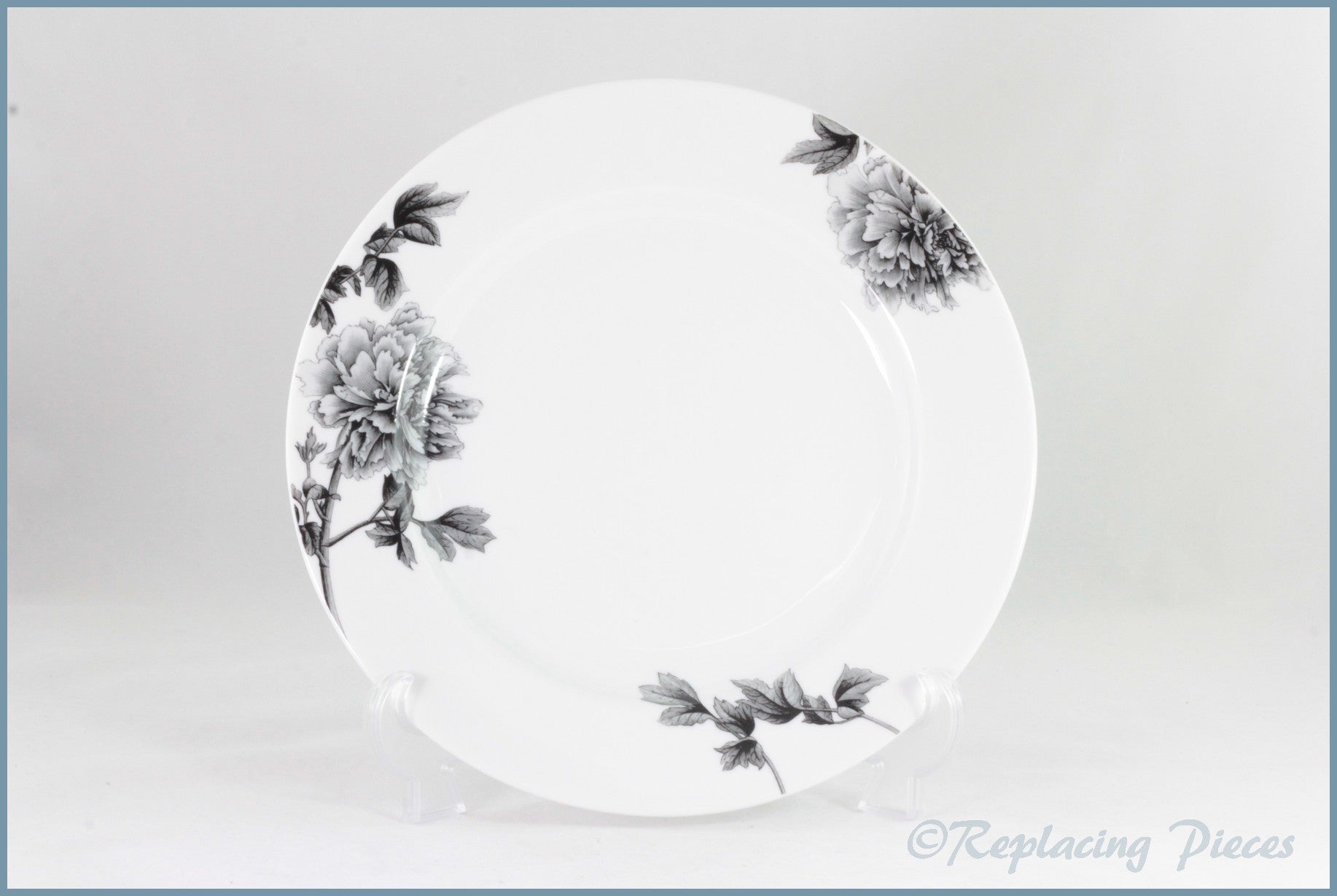 Royal Worcester - Black Peony - Dinner Plate