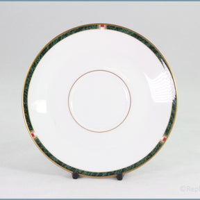 Royal Worcester - Carina (Green) - Tea Saucer (For Footed Teacup)