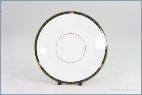 Royal Worcester - Carina (Green) - Tea Saucer (For Footed Teacup)