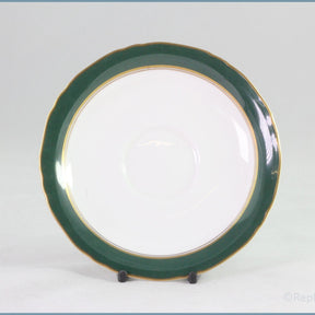 Royal Worcester - Cavendish (Leather Green) - Soup Cup Saucer