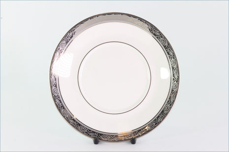 Royal Worcester - Davenham Platinum - Tea Saucer (Straight Sided)