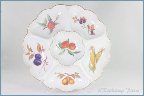 Royal Worcester - Evesham Gold - 13 5/8" Hors D'oeuvre Dish