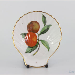 Royal Worcester - Evesham Gold - Shell Dish (Peaches)