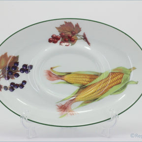 Royal Worcester - Evesham Vale - Gravy Boat Stand (Rounded Shape) 