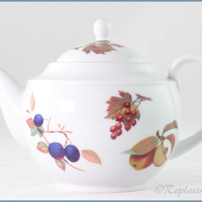 Royal Worcester - Evesham Vale - 2 Pint Teapot (Malvern Shape)