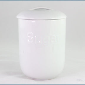 Royal Worcester - Jamie Oliver - White Embossed - Sugar Storage Jar (Sweet Thing)