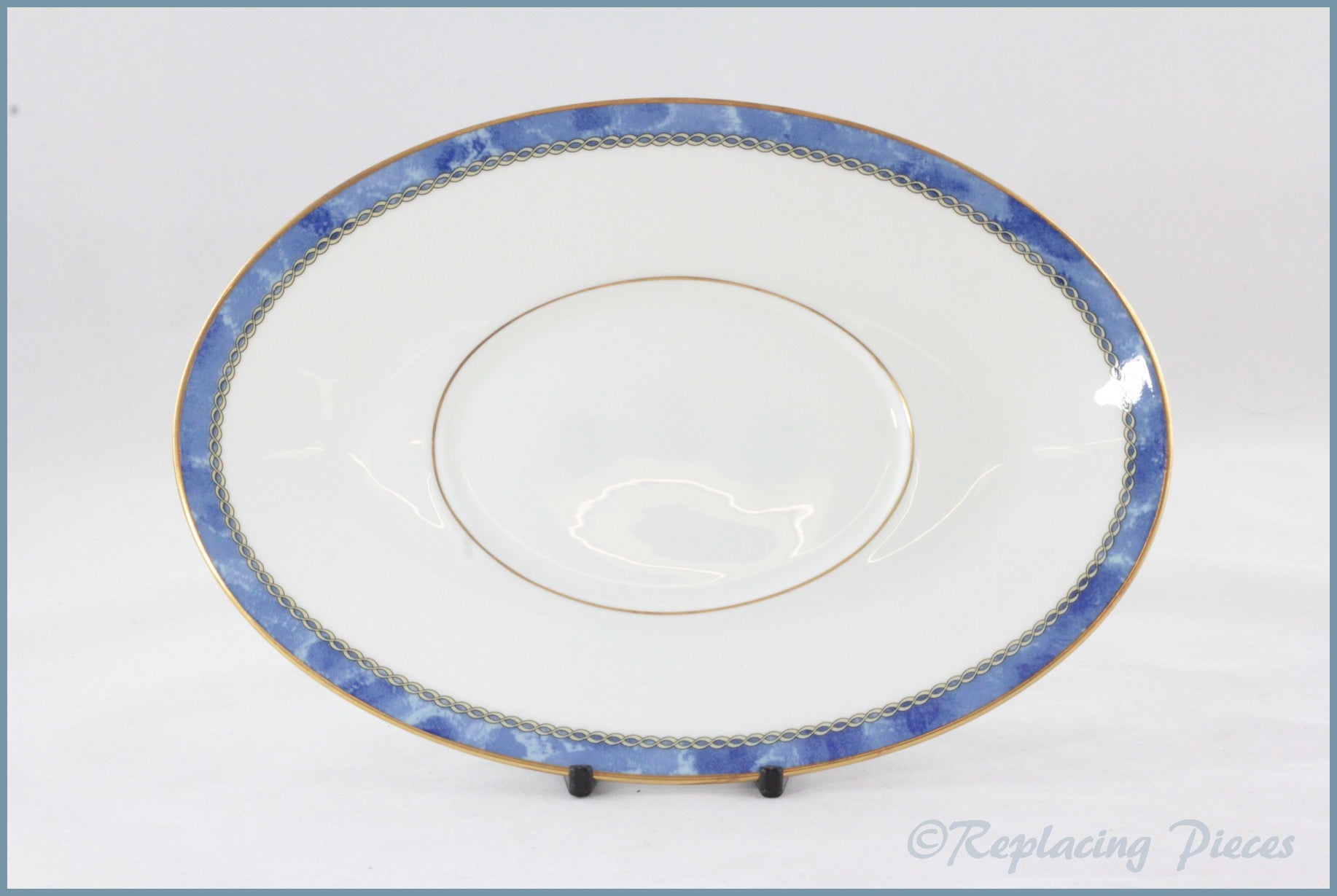 Royal Worcester - Medici (Blue) - Gravy Boat Stand