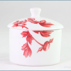 Royal Worcester - Red Peony - Lidded Sugar Bowl