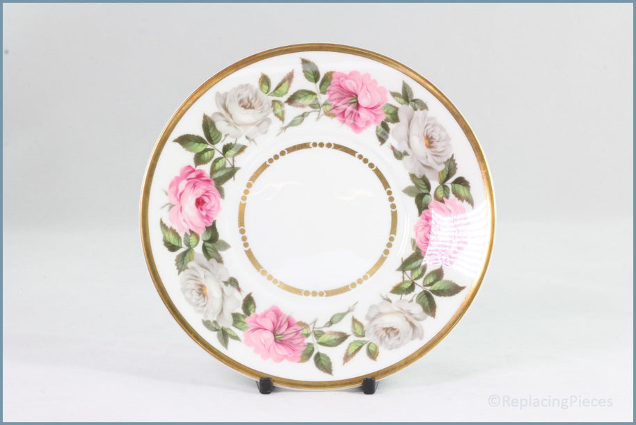 Royal Worcester - Royal Garden (Dot/Dash) - Soup Cup Saucer