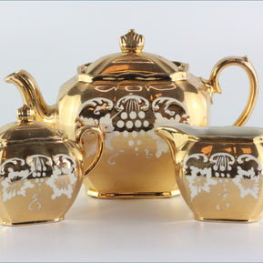 Sadler - Gold Lustre - 3 Piece Teaset - SAD3