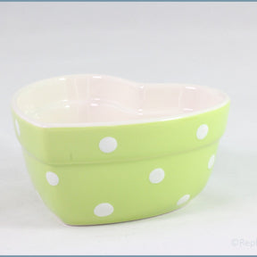 Spode - Baking Days (Green) - Heart Ramekin