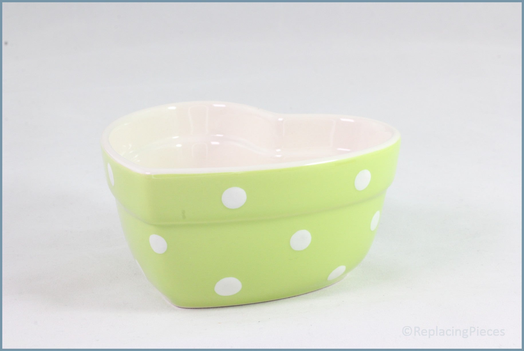 Spode - Baking Days (Green) - Heart Ramekin