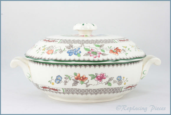 Spode - Chinese Rose - Round Lidded Vegetable Dish