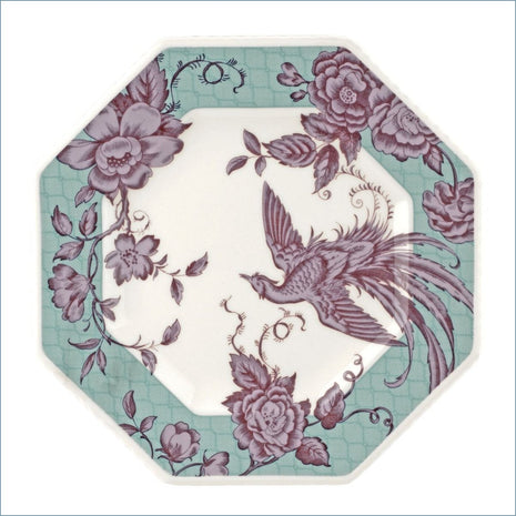 Spode - Kingsley (Teal) - 9 1/2" Octagonal Plate