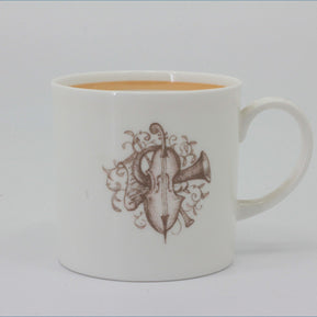 Susie Cooper - Musical Instruments - Coffee Cup (Orange)