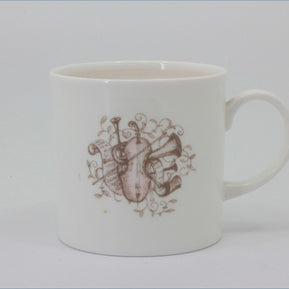 Susie Cooper - Musical Instruments - Coffee Cup (Peach)