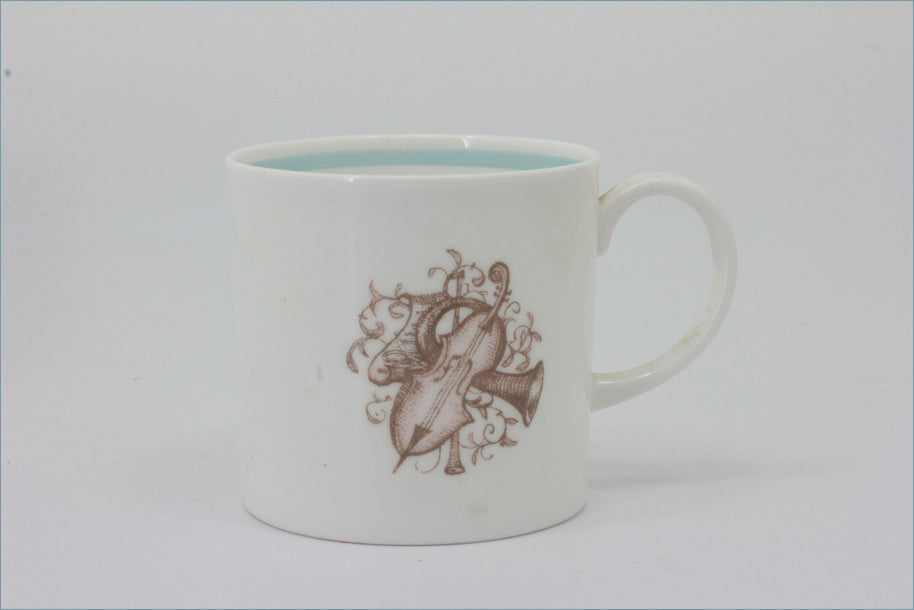 Susie Cooper - Musical Instruments - Coffee Cup (Turquoise)