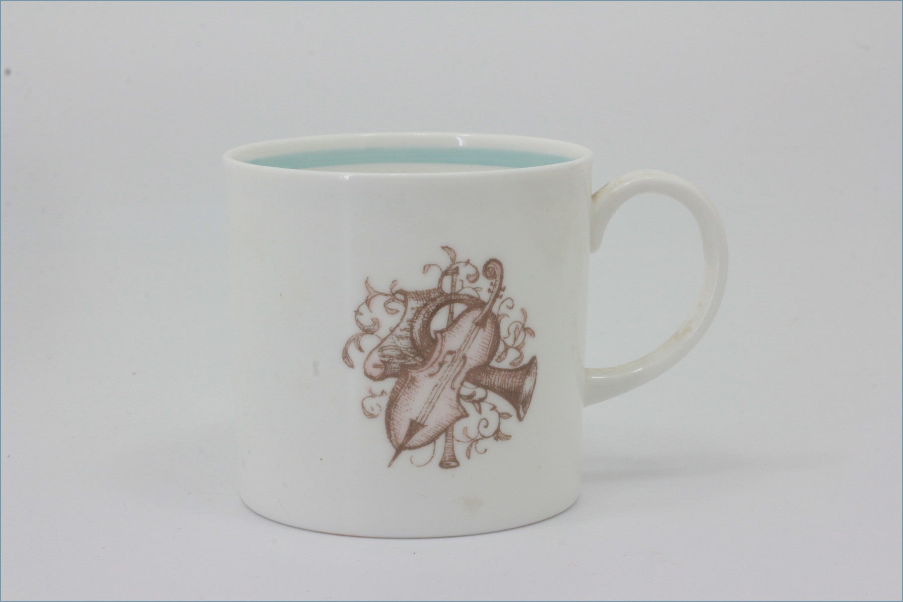 Susie Cooper - Musical Instruments - Coffee Cup (Turquoise)