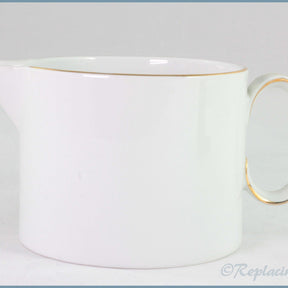 Thomas - White With Thin Gold Band - Gravy Boat
