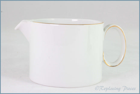 Thomas - White With Thin Gold Band - Gravy Boat