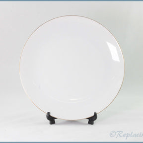 Thomas - White With Thin Gold Band - 9 3/8