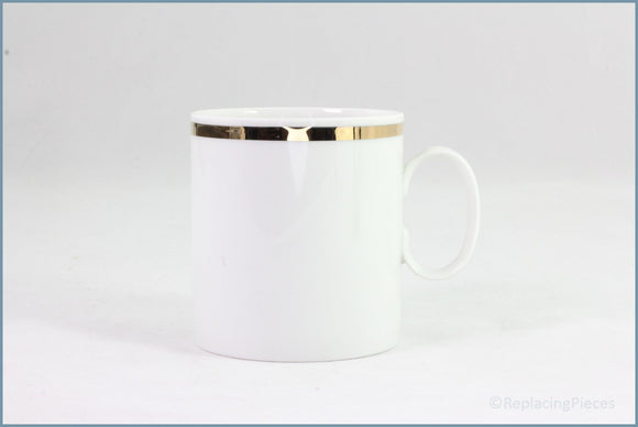Thomas - White With Thick Gold Band - Teacup