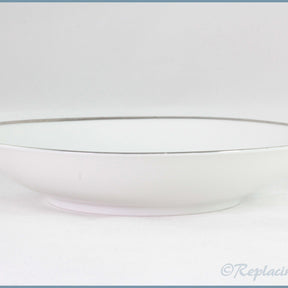 Thomas - White With Thick Silver Band - 7 5/8