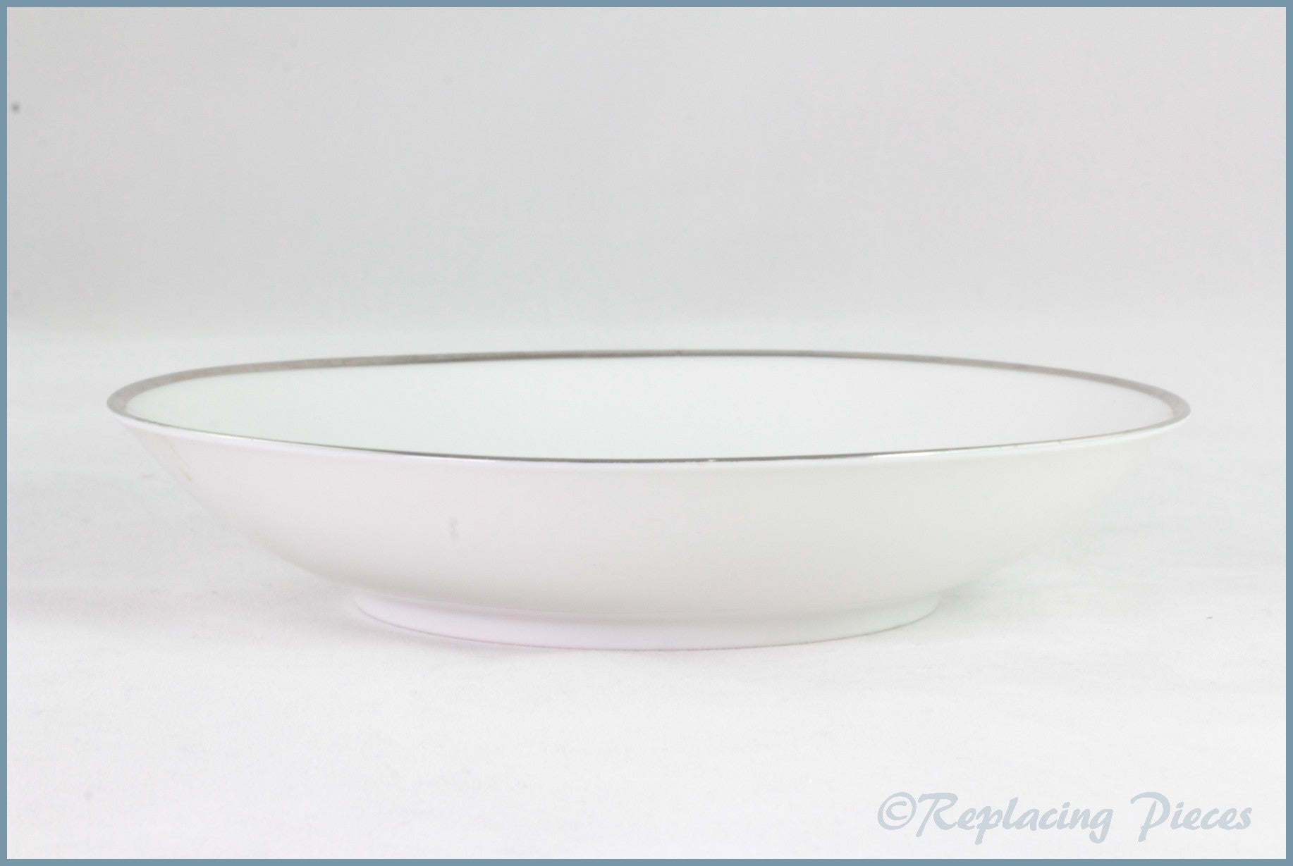 Thomas - White With Thick Silver Band - 7 5/8