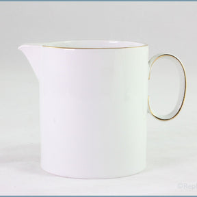 Thomas - White With Thin Gold Band - Milk Jug