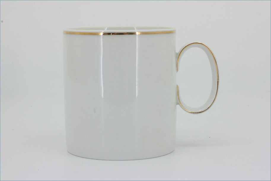 Thomas - White With Thin Gold Band - Mug/Breakfast Cup