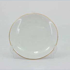 Thomas - White With Thin Gold Band - Coaster