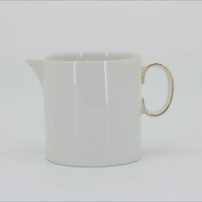 Thomas - White With Thin Gold Band - Cream Jug
