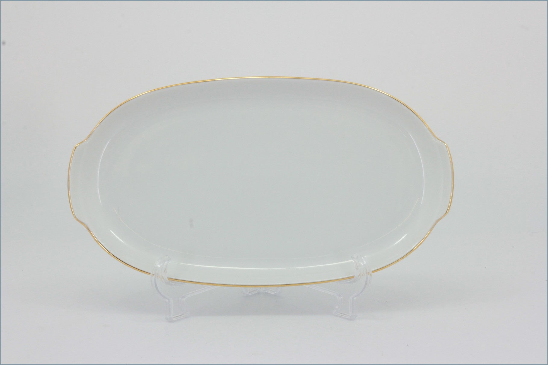 Thomas - White With Thin Gold Band - 7 3/4