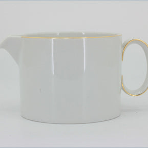 Thomas - White With Thin Gold Band - Gravy Jug