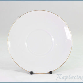 Thomas - White With Thin Gold Band - Coffee Saucer